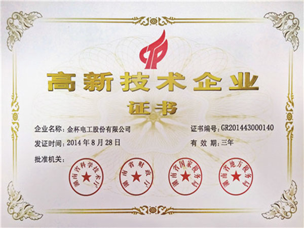 2014高新手艺企业证书